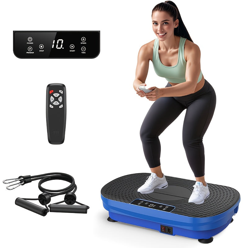 FEIERDUN Vibration Plate Exercise Machine for Weight Loss & Lymphatic Drainage Machine-Full Body Workout Platform with 330lbs Capacity, Quiet Shaking Technology, Portable Design for Home Gym, Muscle Toning & Burner, Vibration