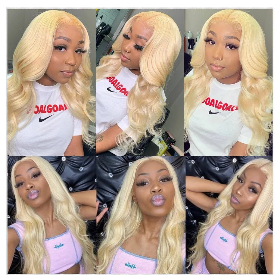 360 Lace Frontal Wig 613 Blonde 13x4 13x6 Body Wave Lace Front Wig Preplucked Brazilian Lace Front Human Hair Wigs 30 32 46 Inch