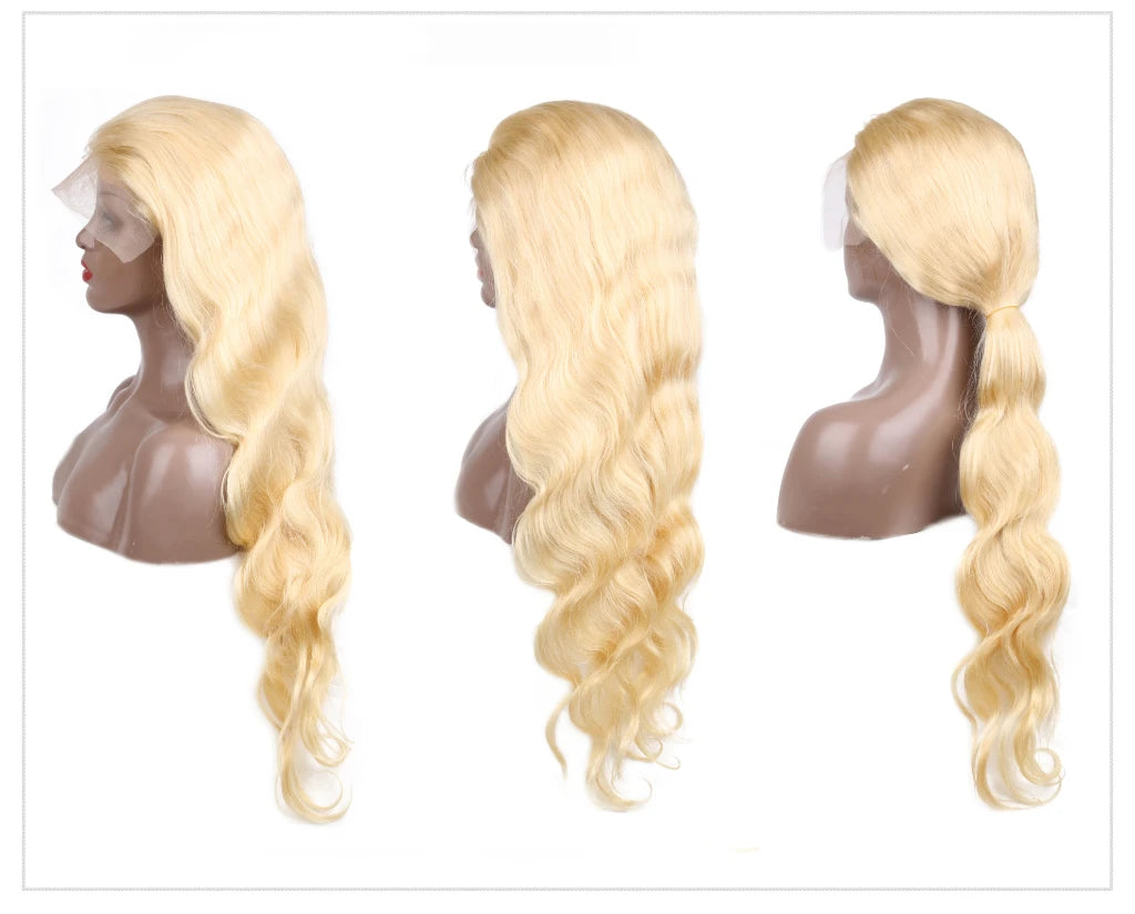 360 Lace Frontal Wig 613 Blonde 13x4 13x6 Body Wave Lace Front Wig Preplucked Brazilian Lace Front Human Hair Wigs 30 32 46 Inch