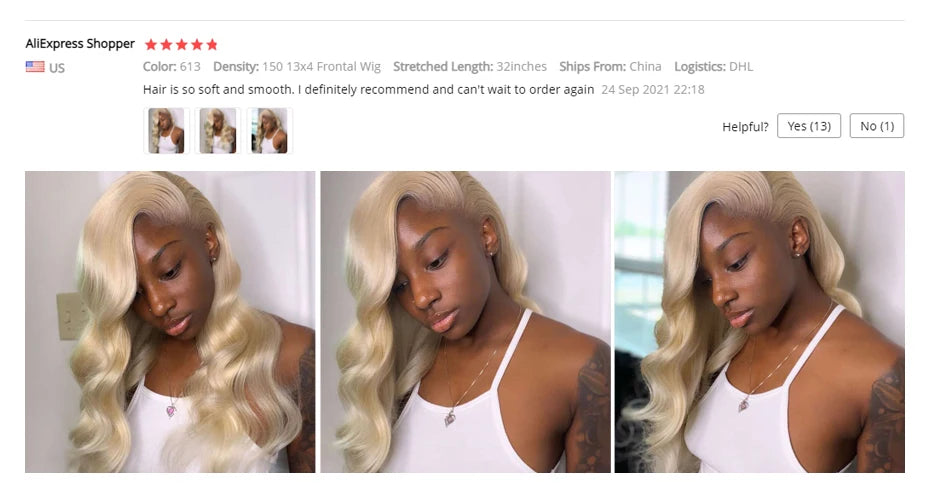 360 Lace Frontal Wig 613 Blonde 13x4 13x6 Body Wave Lace Front Wig Preplucked Brazilian Lace Front Human Hair Wigs 30 32 46 Inch