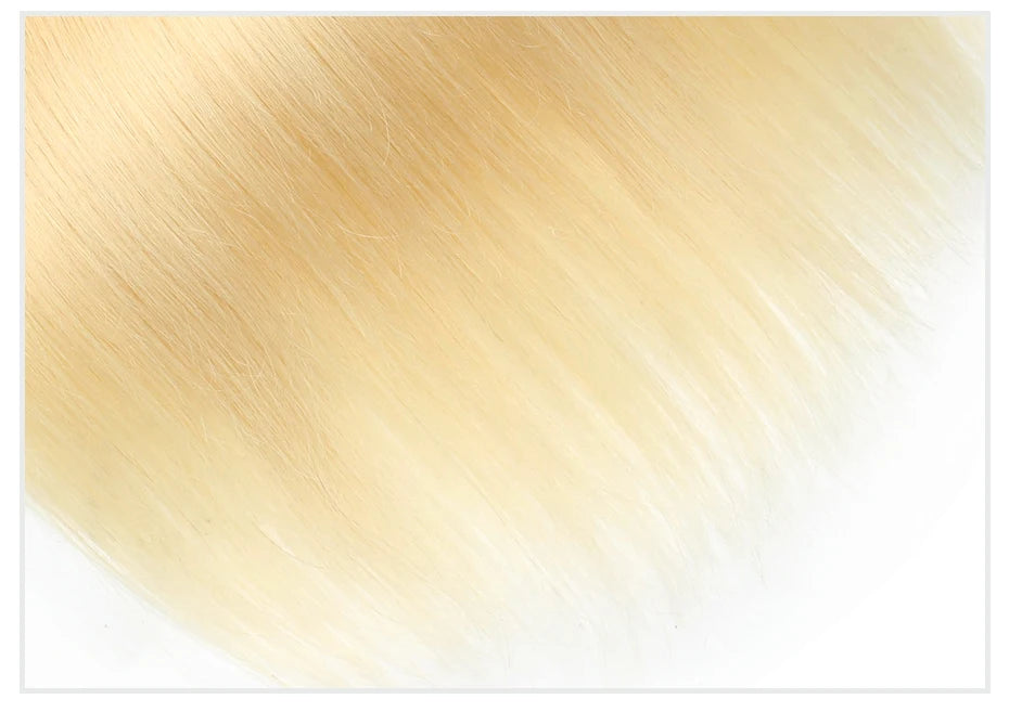 1 3 4 613 Blonde Straight Hair Bundles Brazilian Remy Human Hair Extension Honey Blonde Bundle Deals 28 30 32 34 36 38 40 Inches