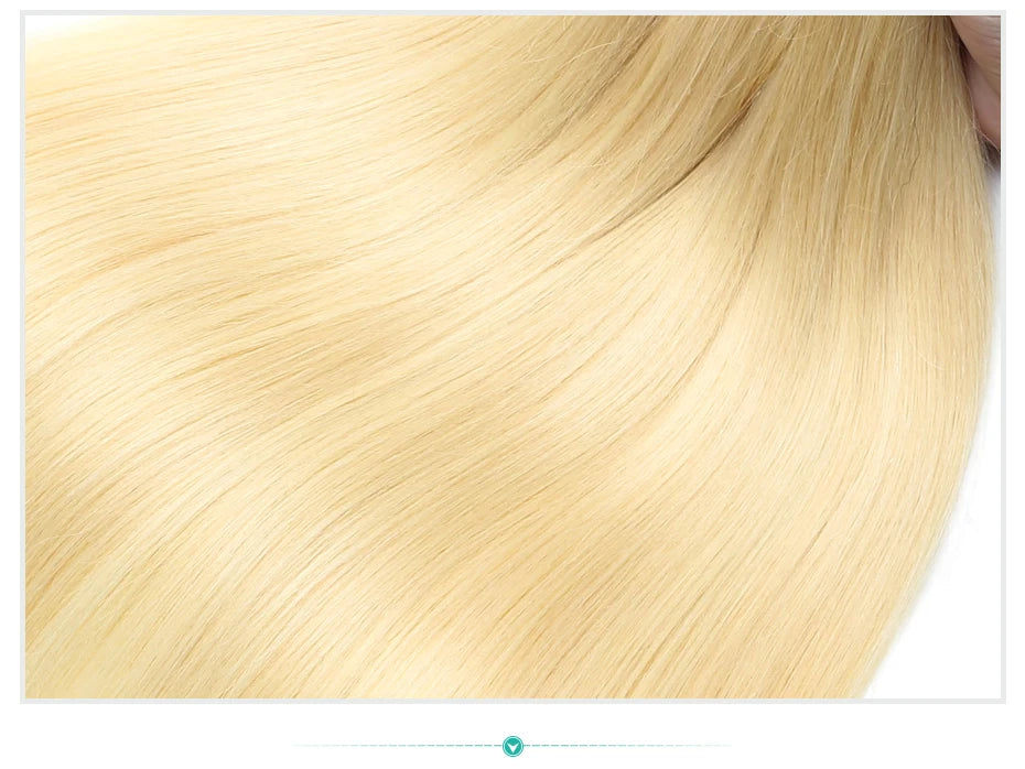 1 3 4 613 Blonde Straight Hair Bundles Brazilian Remy Human Hair Extension Honey Blonde Bundle Deals 28 30 32 34 36 38 40 Inches