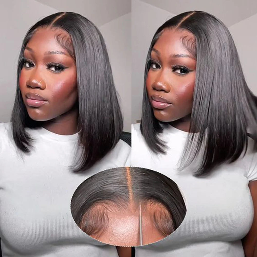 Glueless Wigs Human Hair Glueless Wig Human Hair Ready To Wear Bob Wig Human Hair Glueless Preplucked Human Wigs Ready To Go