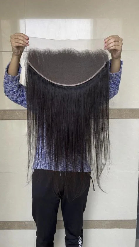 V Beauty HD 13x6 13x4 Lace Frontal Straight Pre Plucked Transparet 2x6 5x5 Full Closure Only Vietnamese Raw Human Hair