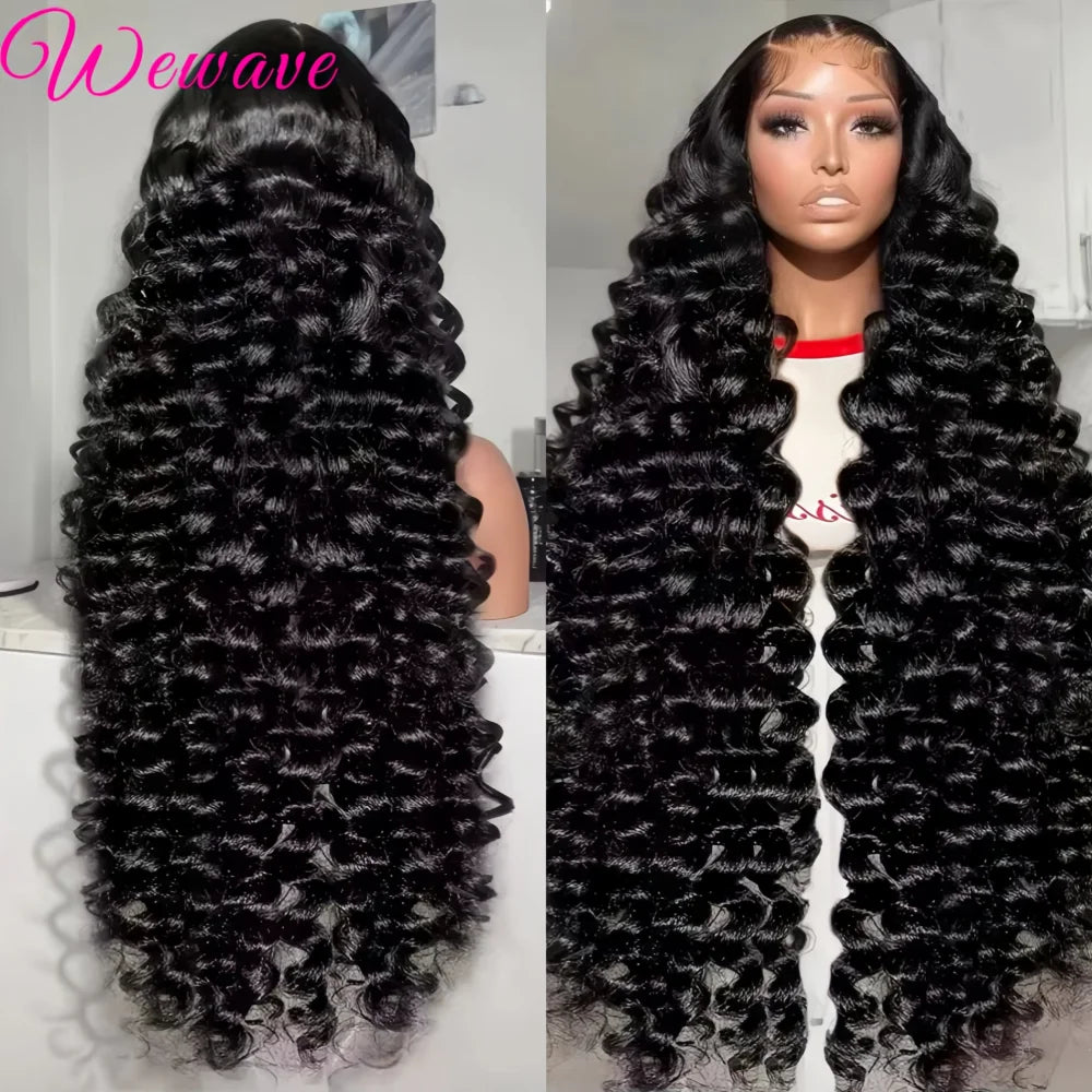 13x6 Hd Lace Frontal Wig Loose Deep Wave Curly Human Hair 100% Preplucked 13x4 Water Wave Front Wigs For Black Women Brazilian