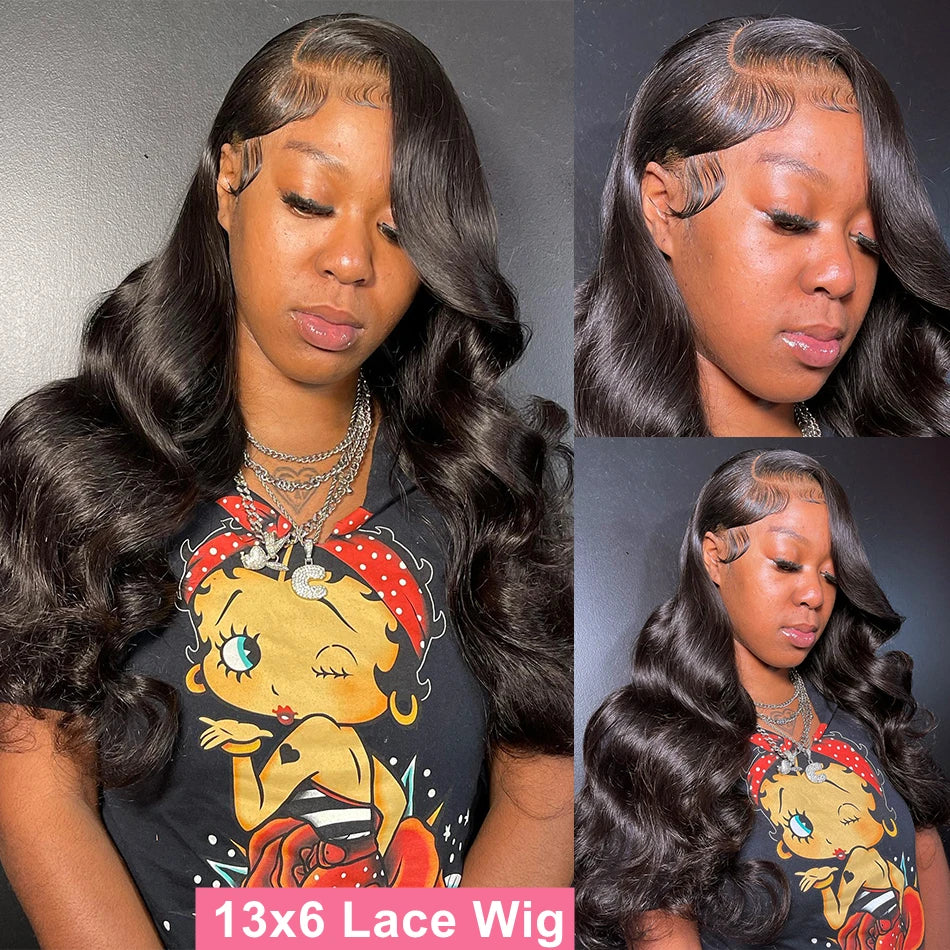 360 Full Lace Wigs 100% Human Hair Pre Plucked Body Wave 13x6 Hd Lace Frontal Wig Brazilian Hair For Black Women 200 Density
