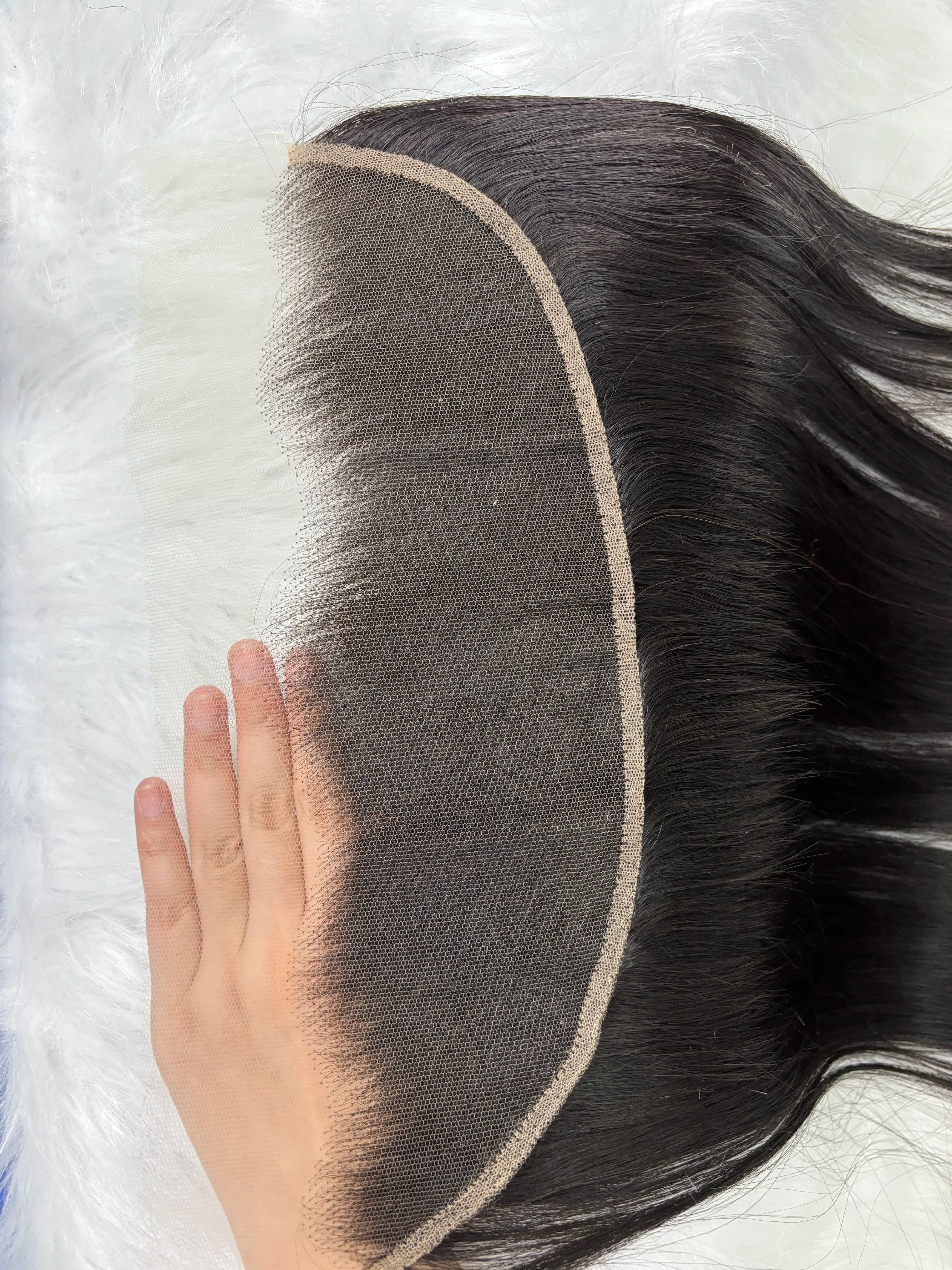 V Beauty HD 13x6 13x4 Lace Frontal Straight Pre Plucked Transparet 2x6 5x5 Full Closure Only Vietnamese Raw Human Hair