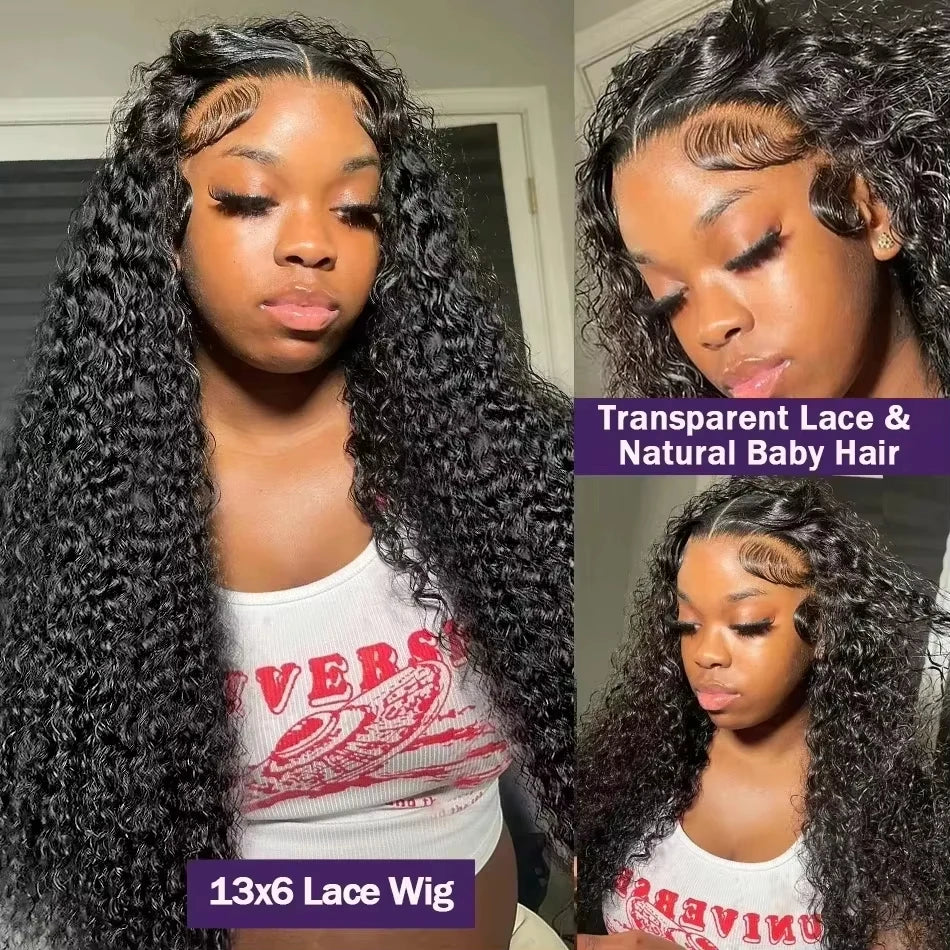 Water Wave Lace Front Wig Hd Lace Frontal Brazilian Wigs For Women Human Hair 13x4 Deep Wave Lace Frontal Wig Lace Closure Wig