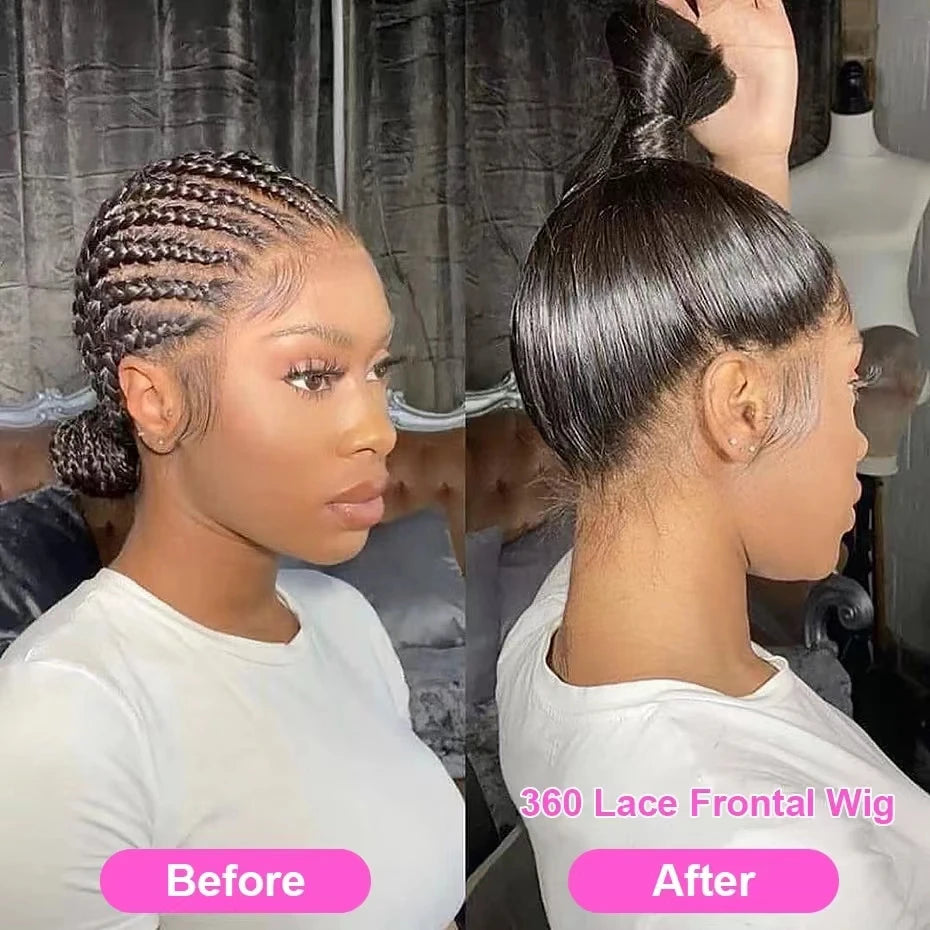 40 42 Inch Straight Lace Front Wigs Human Hair 360 Full Lace Wigs For Women Brazilian Pre Plucked 13x4 13x6 Hd Lace Frontal Wig