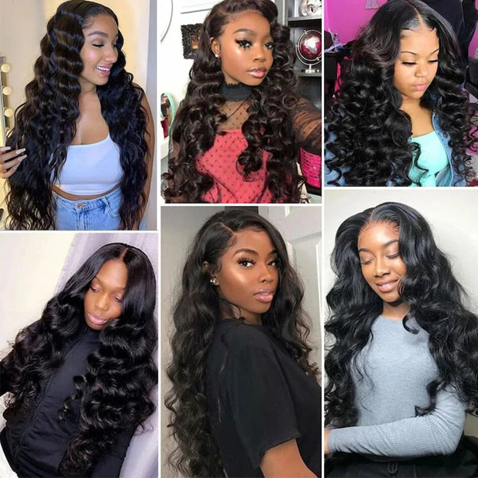 Beaufox Loose Wave Bundles 100% Human Hair Bundles Indian Hair Weave 1/3/4 Bundles Deal Human Hair Virgin Human Hair Extensions