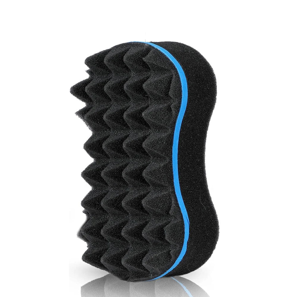 3pcs/Set Magic Twist Hair Sponges Set, Big Holes Sponge Brush for Hair, Curling Sponge Glove for Men Women Curls with Metal Afro