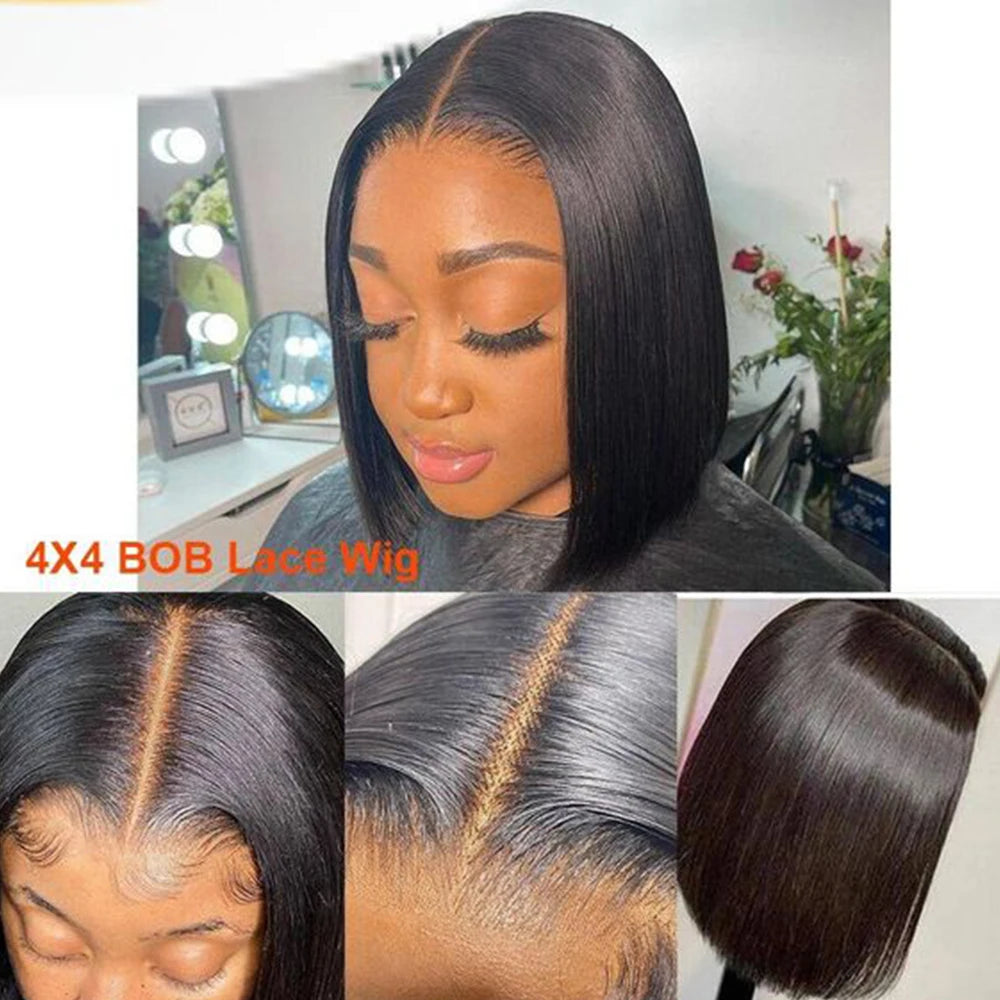 Glueless Wigs Human Hair Glueless Wig Human Hair Ready To Wear Bob Wig Human Hair Glueless Preplucked Human Wigs Ready To Go