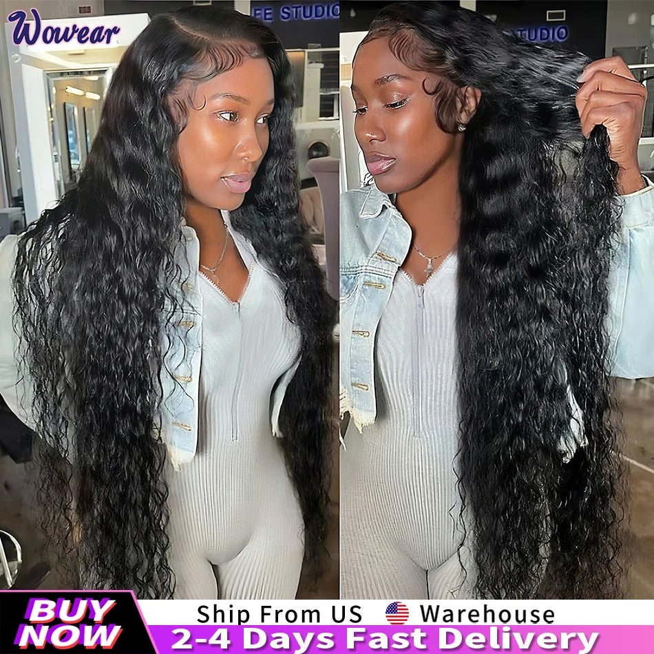 Water Wave Lace Front Wig Hd Lace Frontal Brazilian Wigs For Women Human Hair 13x4 Deep Wave Lace Frontal Wig Lace Closure Wig