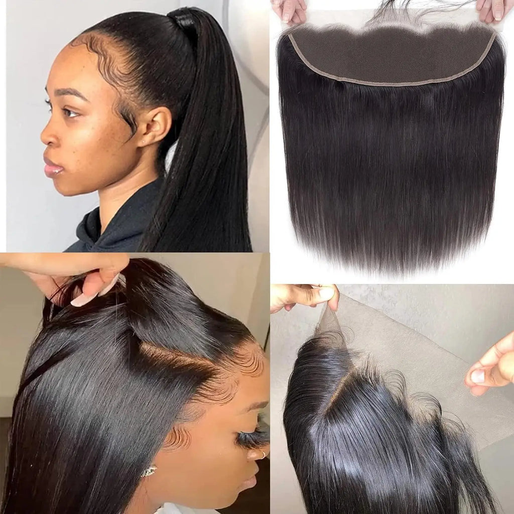 V Beauty HD 13x6 13x4 Lace Frontal Straight Pre Plucked Transparet 2x6 5x5 Full Closure Only Vietnamese Raw Human Hair