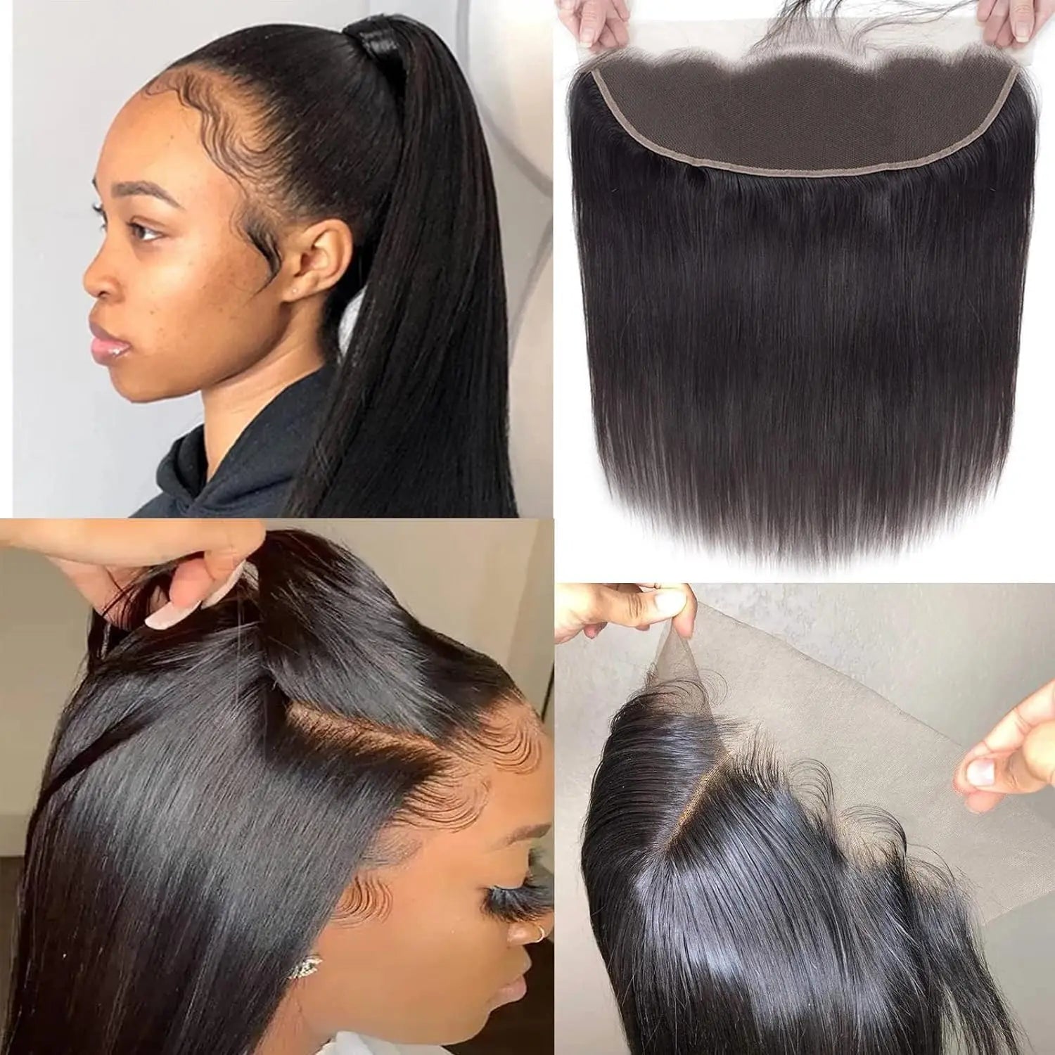 V Beauty HD 13x6 13x4 Lace Frontal Straight Pre Plucked Transparet 2x6 5x5 Full Closure Only Vietnamese Raw Human Hair