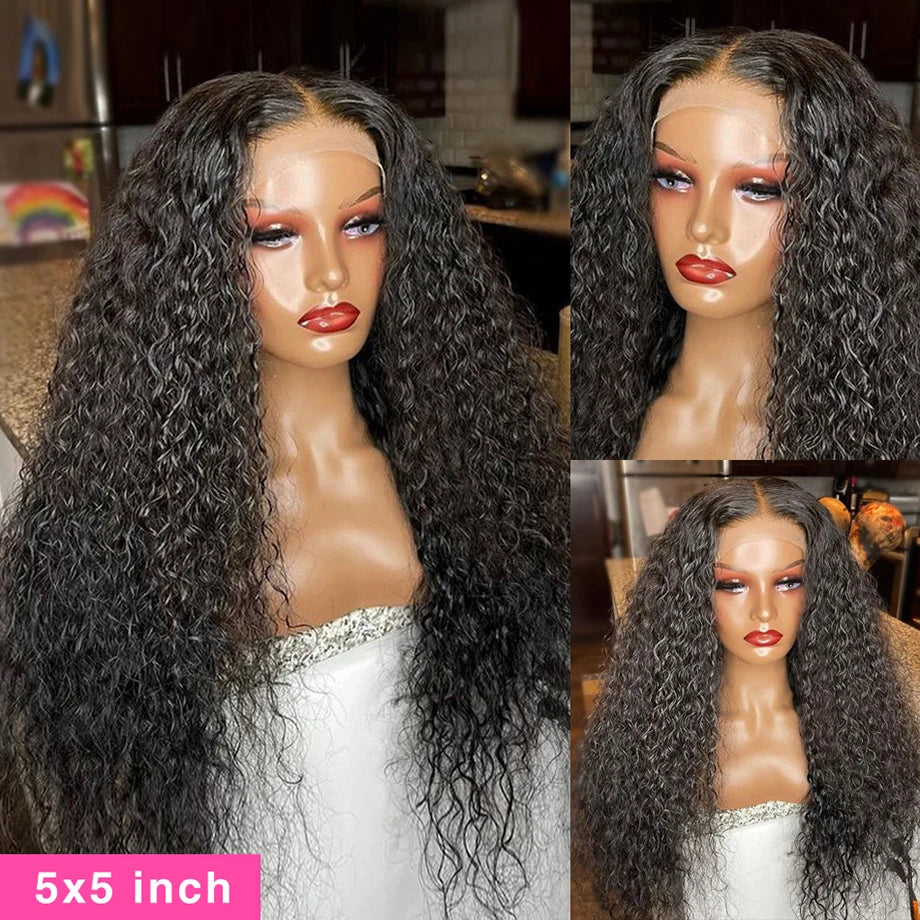Water Wave Lace Front Wig Hd Lace Frontal Brazilian Wigs For Women Human Hair 13x4 Deep Wave Lace Frontal Wig Lace Closure Wig
