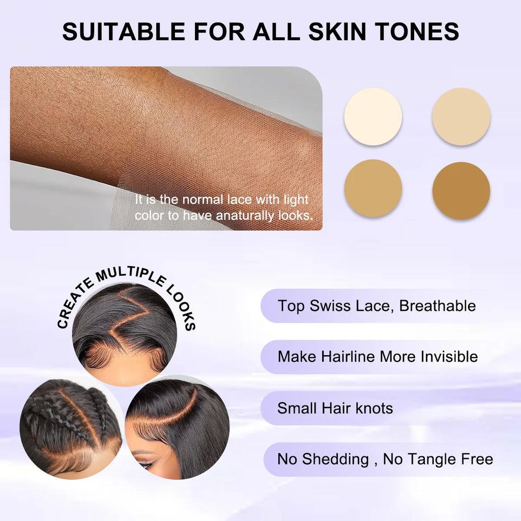 40 44 Inch Raw Wet And Wavy HD Lace Frontal Wig 13x4 13x6 200Density Black Pre Plucked Body Wave Lace Front 100% Human Hair Wigs