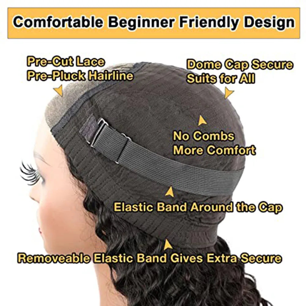 Handmade Pre Braided Wigs Pre Plucked Pre Bleached Cornrows with Kinky Curly Wig Human Hair 9x6 Pre Styled Human Hair