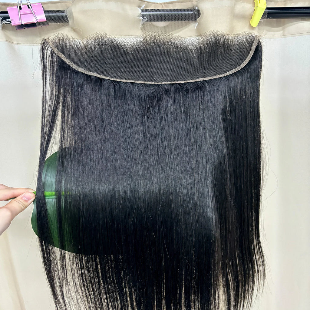 V Beauty HD 13x6 13x4 Lace Frontal Straight Pre Plucked Transparet 2x6 5x5 Full Closure Only Vietnamese Raw Human Hair