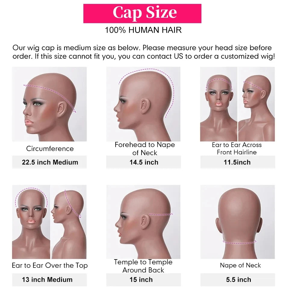 Body Wave Human Hair Wigs For Women 34 Inch 3 In 1 Drawstring half wigs human hair curly wigs black wigs 100% human