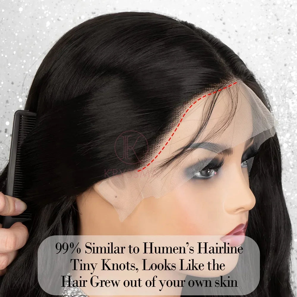 200 Density 13X6 Chocolate Brown Body Wave Lace Front Wigs 13x4 HD Transparent Lace Front Wigs For Women Auburn Brown Colored