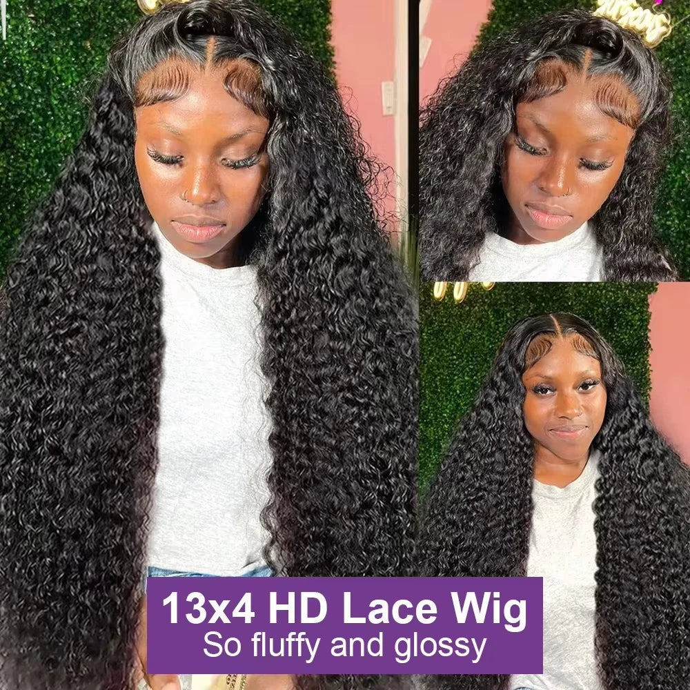 Water Wave Lace Front Wig Hd Lace Frontal Brazilian Wigs For Women Human Hair 13x4 Deep Wave Lace Frontal Wig Lace Closure Wig