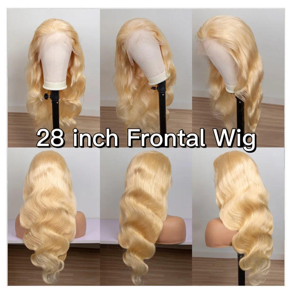 360 Lace Frontal Wig 613 Blonde 13x4 13x6 Body Wave Lace Front Wig Preplucked Brazilian Lace Front Human Hair Wigs 30 32 46 Inch